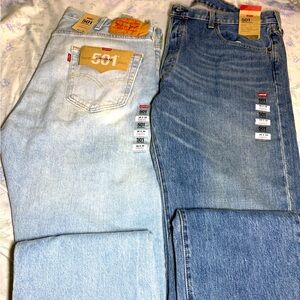 Mens Levis 501 Jeans  Size 38x 36